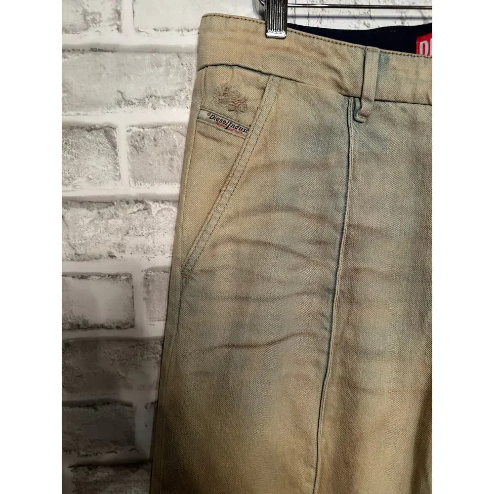 Diesel D-Chino-Work Relaxed Jeans 0jgas Men size 29 Dusty Blue Straight leg